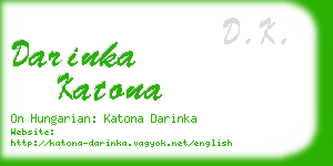 darinka katona business card
